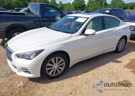2015 Infiniti Q50 Premium из США, поврежденный, VIN JN1BV7ARXFM414391